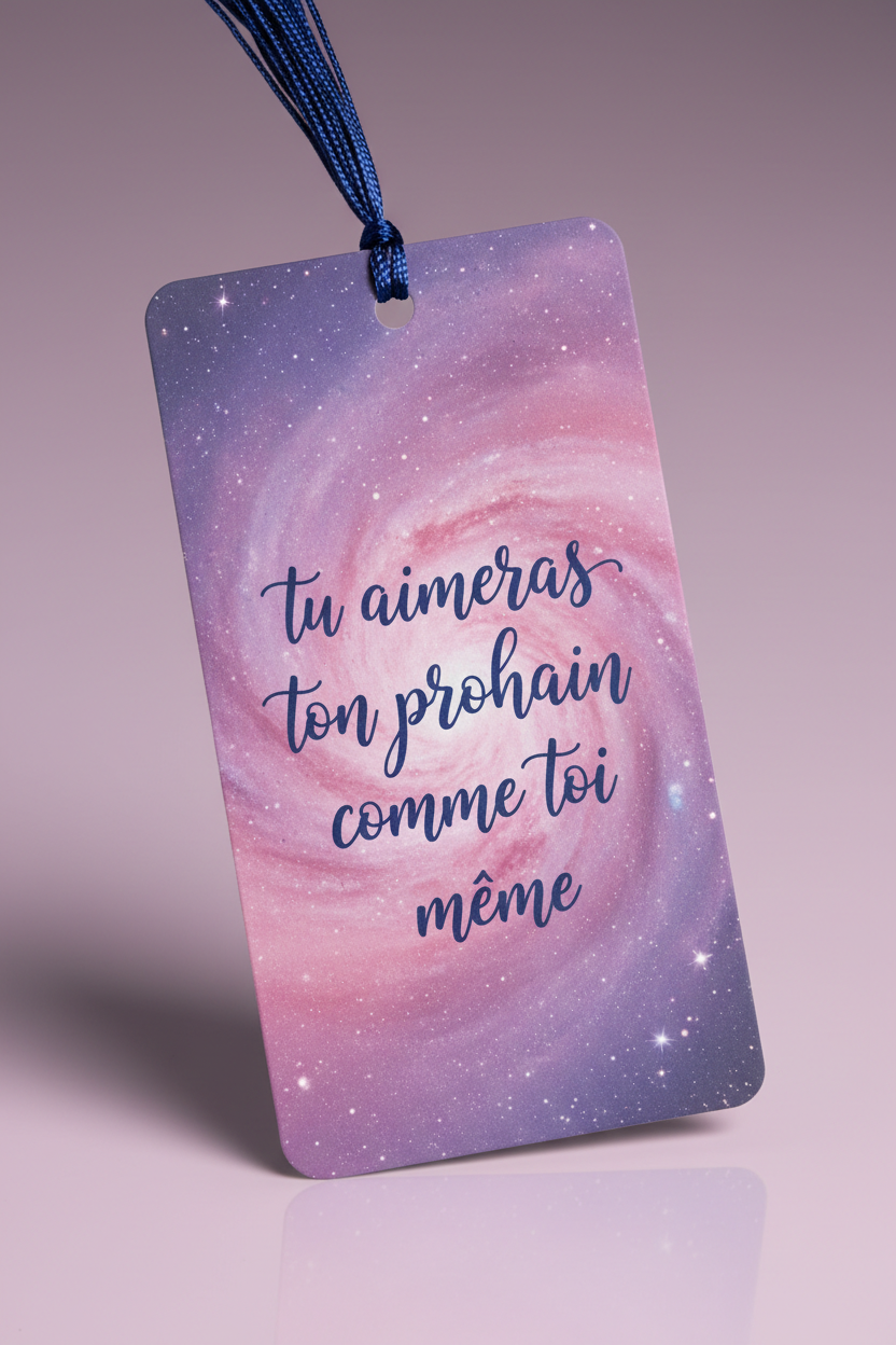 Tu aimeras ton prochain - Marque page By Bea