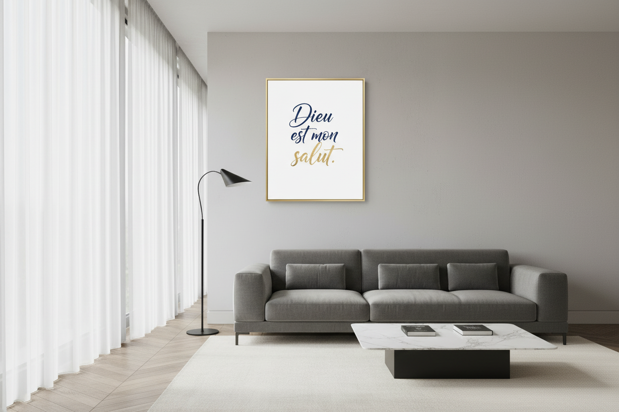 Dieu est mon Salut - Poster By Bea